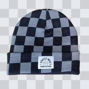 Chasing Checkers Grey Beanie / Ready To Ship