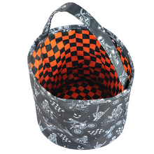 Load image into Gallery viewer, Bikes N Bones Fabric Basket
