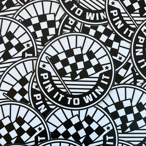 Pin It To Win It Sticker