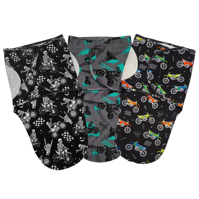 Dirt Bike Life Swaddles *PREORDER - SHIPPING OUT BETWEEN OCT 6 - 13*