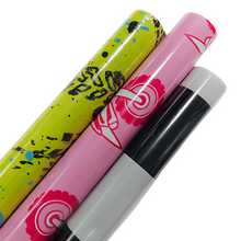 Load image into Gallery viewer, Moto Girl &amp; Pink Helmet / Double Sided 32 FT Wrapping Paper (DO NOT ORDER WITH ANYTHING BUT CROC CHARMS, STICKERS, OR UMBRELLAS!!!)

