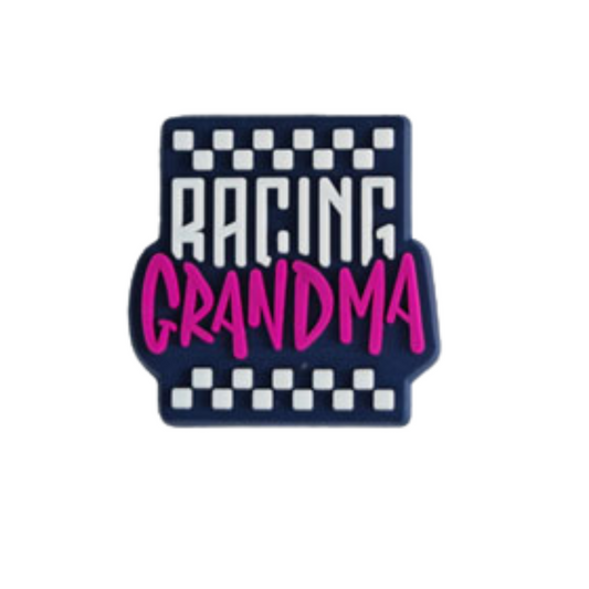 Racing Grandma Croc Charm *DISCONTINUING* - Strictly Wild