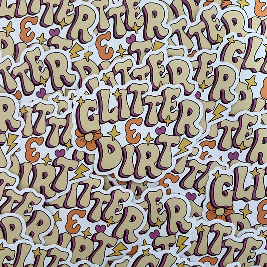 Glitter & Dirt Sticker - Strictly Wild