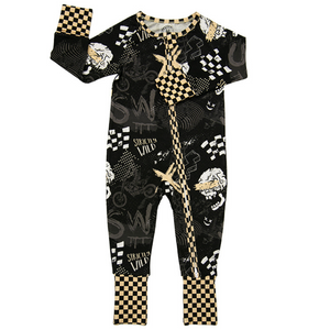 SW Bones Zip Up Pajamas  - PREORDER