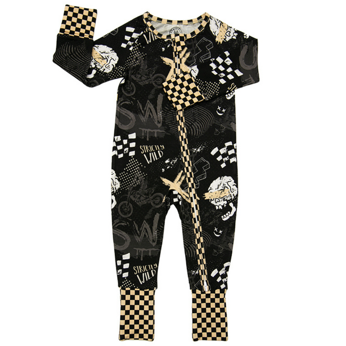 SW Bones Zip Up Pajamas