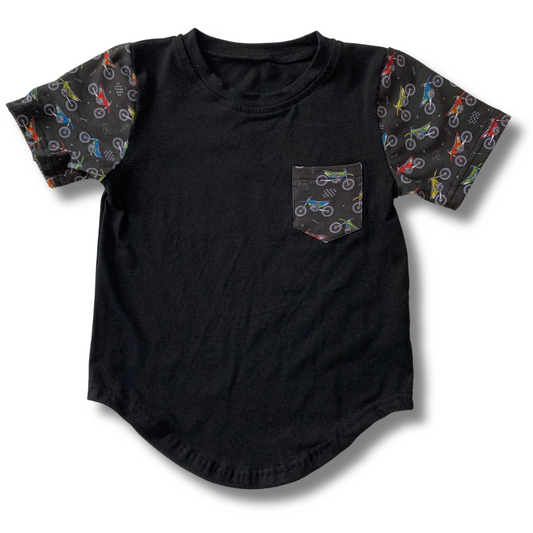 Bike Life Drop Cut Pocket T-Shirt (YM - 3XL)  *DISCONTINUING* - Strictly Wild