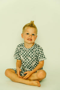 Lightning Checker 2 Piece Pajamas