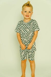 Lightning Checker 2 Piece Pajamas