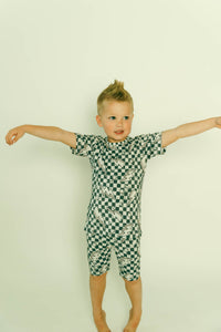 Lightning Checker 2 Piece Pajamas