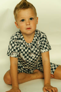 Lightning Checker 2 Piece Pajamas