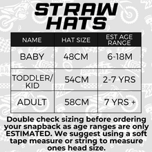 Load image into Gallery viewer, Checkered Chick Straw Hat / PREORDER (shipping to you June 3-10)

