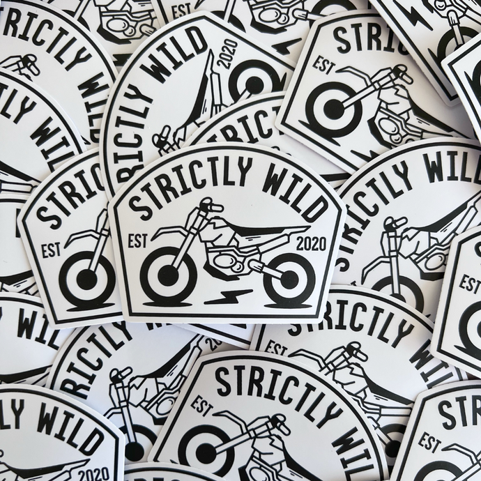 Strictly Wild Dirt Bike Sticker - Ready To Ship