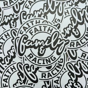 Faith Family & Racing Sticker - Ready To Ship