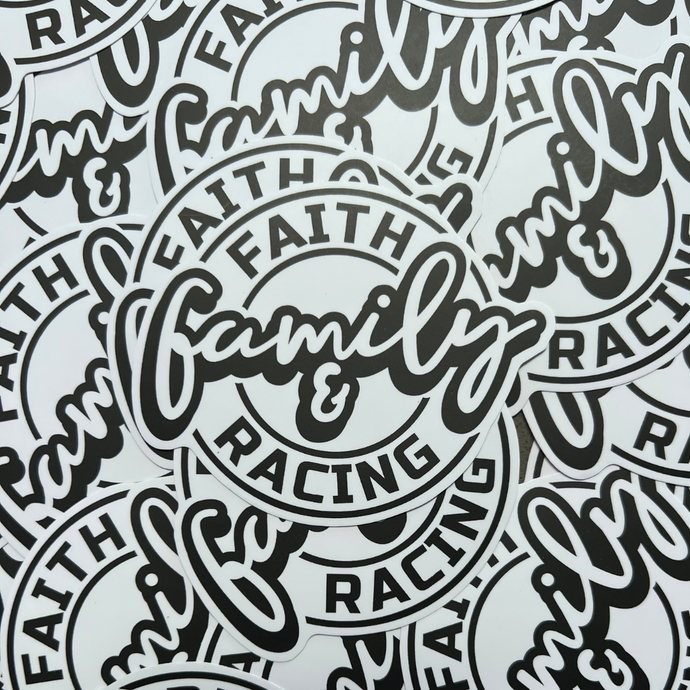 Faith Family & Racing Sticker