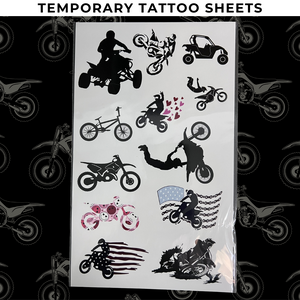 Temporary Tattoo Sheet - Ready To Ship