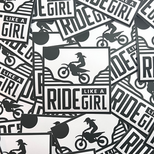Ride Like A Girl Sticker